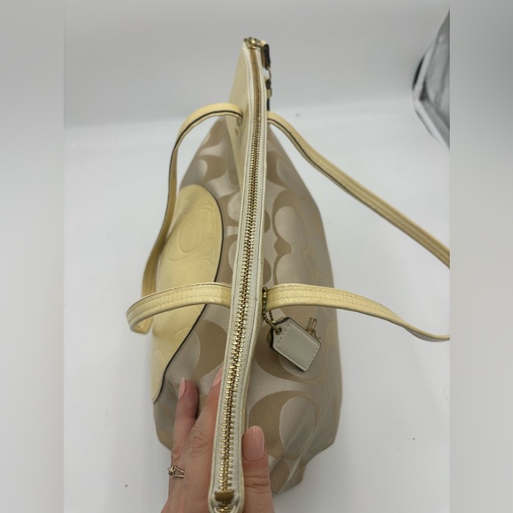 COACH Logo Monogram Large Shoulder Bag - Picture 9 of 14